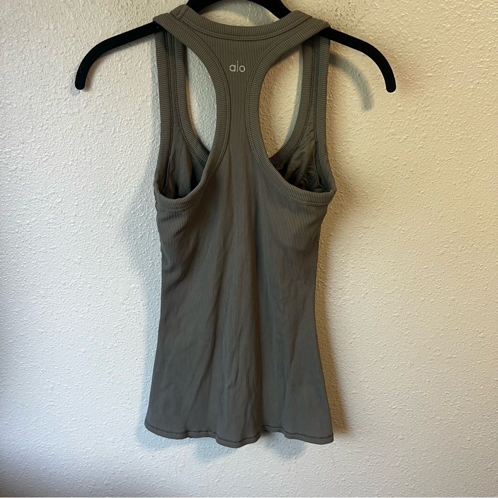 ALO Yoga Rib Support Tank Gray - Picture 4 of 5